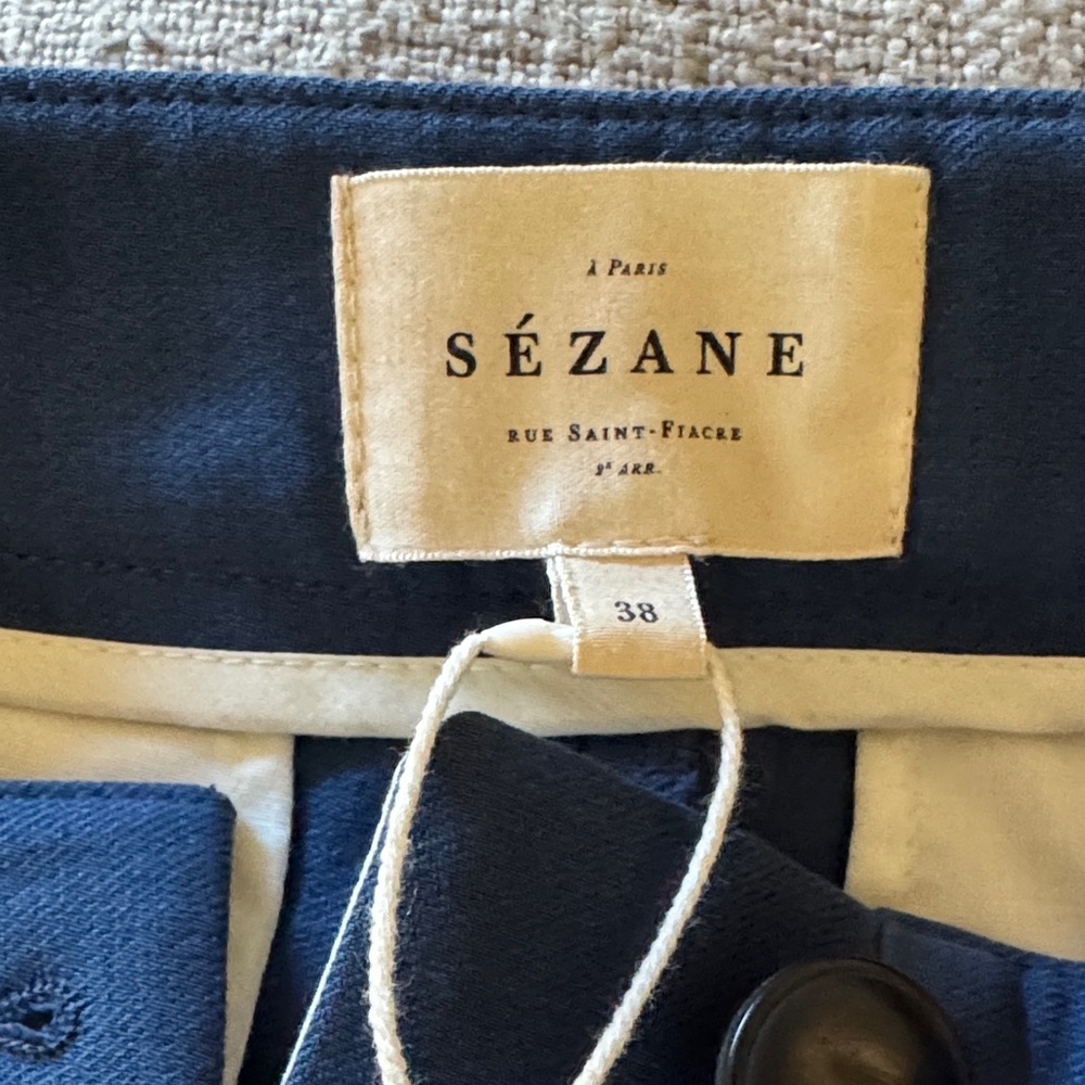 Sézane Navy Blue Trousers - Picture 3 of 6